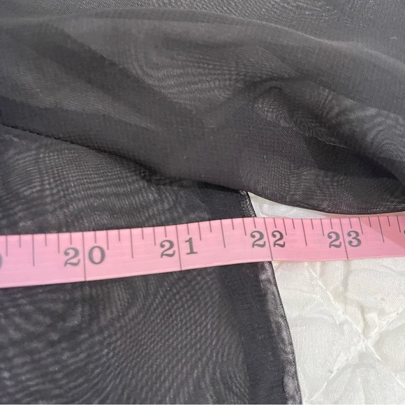 Harlow and Graham pleated sheer button up shirt - Picture 13 of 17